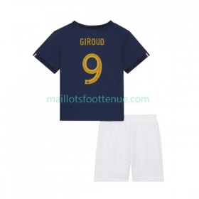 Maillot/Tenue France Olivier Giroud 9 Enfant Domicile Coupe du monde 2022